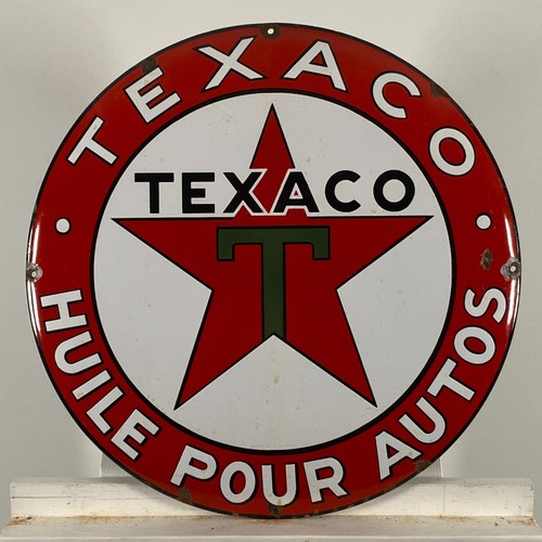 Texaco insegna smaltata ø - -,