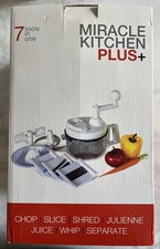 MIRACLE KITCHEN PLUS 7 IN 1 UTENSILE DA CUCINA TRITURAZIONE MISCELAZIONE TRITURAZIONE AFFETTATURA Nuovo