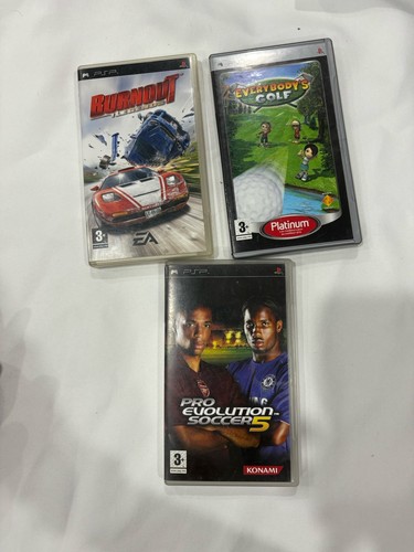 Lot trois jeux psp burnout - trois,