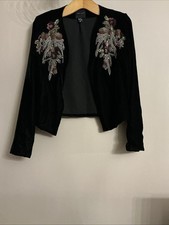 Top giacca nero impreziosito