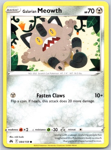 Galarian meowth 084 159 - galarian,