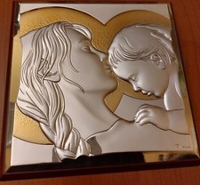 Quadro Argento Madonna Con