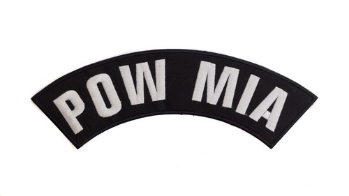 Pow mia white black iron - white,