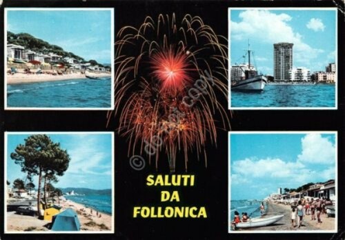 Cartolina follonica vedute - cartolina,