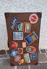 Valigia da viaggio vintage  in cuoio