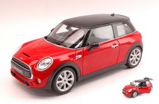 Modellino Auto Scala 1:18 Welly MINI diecast modellismo statico collezione rosso