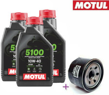 3 Litri OLIO MOTUL 5100 10/40 10W40 4T + FILTRO OLIO SUZUKI V-STROM 650