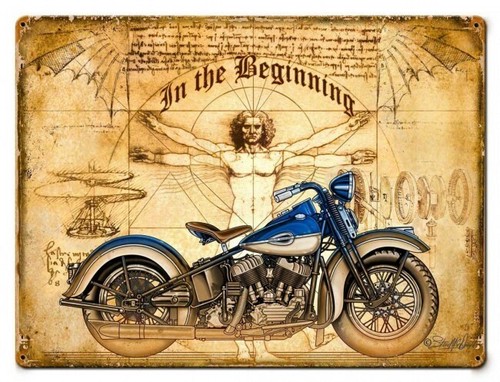 Targa latta insegna biker - in,