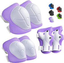 Set di attrezzi protettivi per bambini, 3-14 anni, ginocchia, gomiti, protezioni per polsi, 3 in 1