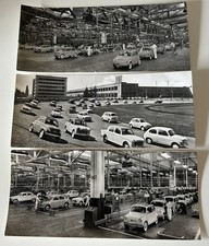 Collezione Di 3 Cartoline Rare Di Fiat Mirafiori 21 X 9,5 Cm Circa