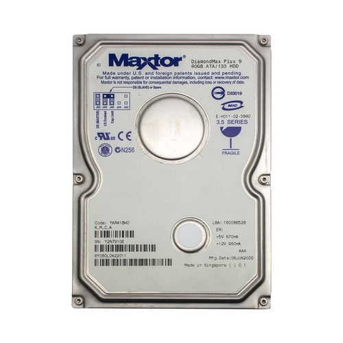 Maxtor 6y080l0422011 80gb ide - maxtor,