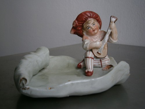 Piattini statuetta porcellana - piattini,