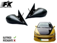 Specchietti Sportivi Tuning Peugeot 206 Berlina 1998-2003 Elettrici Verniciabili