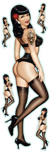 Set adesivi vintage pin up - set, di