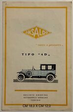 ANSALDO SOCIETÀ  ANONIMA AUTOMOBILI TORINO DEPLIANT PUBBLICITARIO TIPO 4D