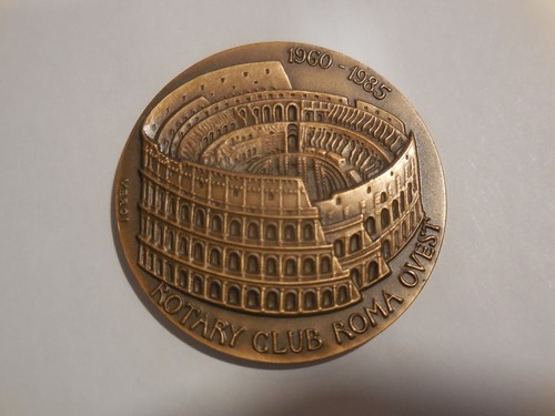 Medaglia rotary club roma - medaglia,