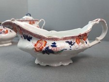 Antique Red & Cobalt Gravy