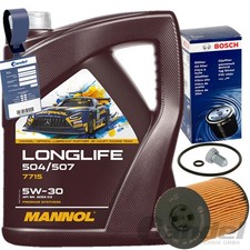 Bosch Filtro Olio + mannol 5W30 Adatto A per 1.6+2.0 Tdi Golf 7 Passat B8 Touran