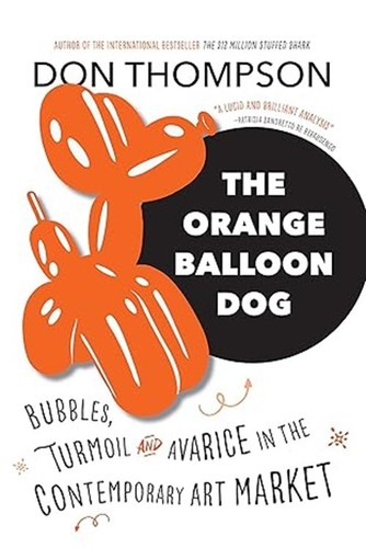 Orange balloon dog bubbles - dog:,