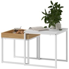 HOMCOM Set 2 Tavolini da