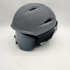 Casco sci e snowboard Odoland con occhiali audio compatibile antiurto grigio grande