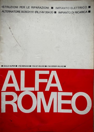 Alfa romeo giulia super - alfa, super/1750