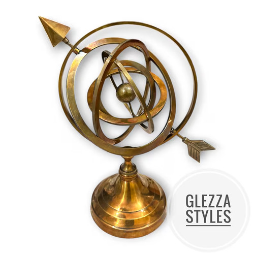 Sfera armillare ottone - sfera, in
