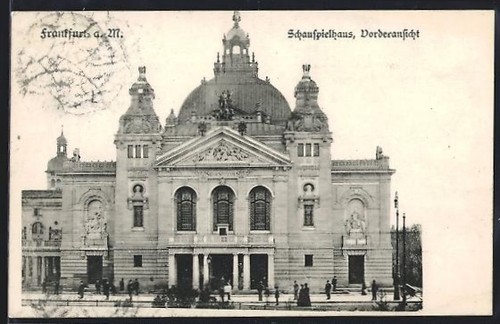 Cartolina francoforte sul - cartolina,