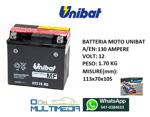 Batteria moto unibat - moto,