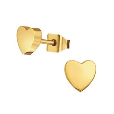 Orecchini in titanio color oro