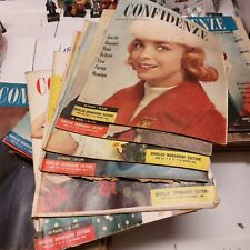 LOTTO 70 NUMERI RIVISTA CONFIDENZE 1955-1956-1957-1958, IN FOTO LISTA NUMERI IB