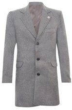 Cappotto uomo grigio lana - cappotto, in