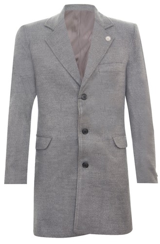 Cappotto uomo grigio lana - cappotto,