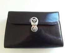 Borsa in pelle nera PIERO GUIDI vintage originale