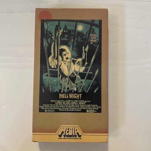 Vtg hell night vhs cassette - vtg,