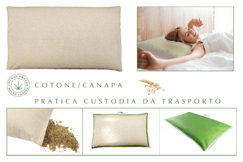 Cuscino cotone canapa - cuscino, cotone/canapa