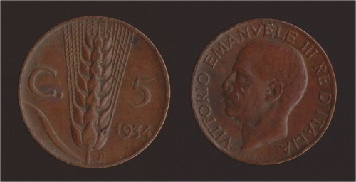 Centesimi 1934 spiga - 1934,