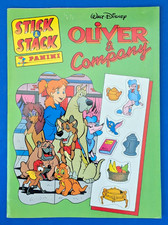 Panini 1990 Stick & Stack OLIVER & Company Walt Disney Album