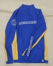 Neilpryde Vela Windsurf Dryshirt? Blu Giallo S/M qualche segno di usura per loghi scritta 