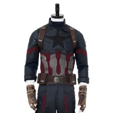 Costume Capitan America XXL Cosplay tessuto vestito completo adulti abito uomo
