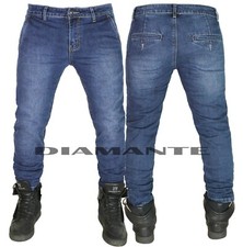 Jeans Uomo Tasca America Pantaloni Elasticizzati Denim 945