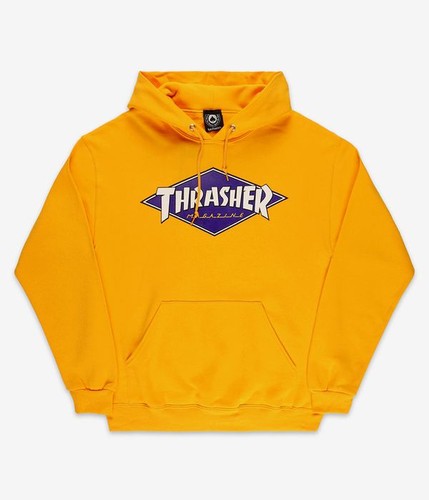 Felpa con cappuccio thrasher - con,