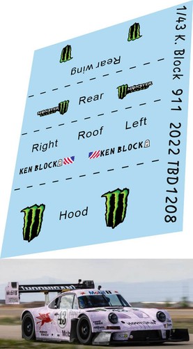 Decals per porsche - 1/43,