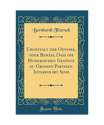 Urgestalt der odyssee oder - urgestalt, odyssee,