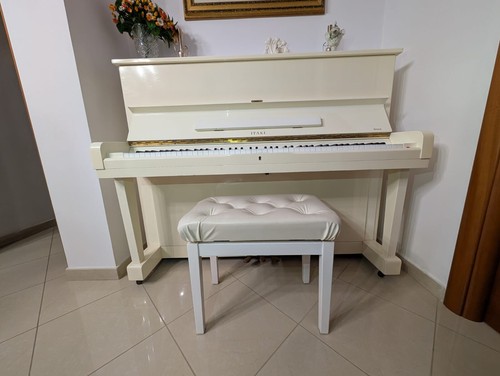 Pianoforte verticale bianco - bianco,
