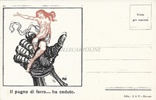 MILITARE WWI - Illustratore RB - Il pugno di ferro..ha ceduto - Cartolina
