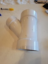 4" x 4" x 3" PVC DWV Wye, Idraulico sch 40 Nuovo