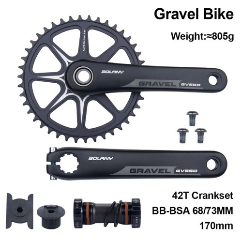 Braccio pedivella 170mm ghiaia