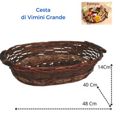 Cesta in vimini cestino cesto natalizio regali di natale per decorazioni addobb