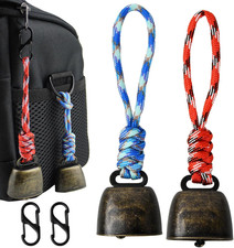 Set Di 2 Campanelli anti Orso, Campanella a Mano in Metallo, Campanaccio Vintage